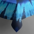 thumbnail image 5 of Blue Tie Dye Mandala Pattern Square Tablecloth,Waterproof Square Table Cover,Wipeable Spillproof Washable Table Cover for Home Kitchen Party Decor 60"x60"(152x152cm), 5 of 6