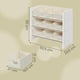 thumbnail image 4 of SONGMICS UGKR033W10 - Organizador de Juguetes para niños con 9 Cajas de Tela no Tejida, para habitación de niños y Sala de Juegos, Espacioso, 11.6 x 24.6 x 23.6 pulgadas, Blanco Nube, 4 of 8