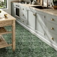 thumbnail image 6 of 10 Pcs Dark Green Marble Peel and Stick Floor Tiles, 12x12 in Covers 10 Sq. Ft. Self‑Adhesive DIY Vinyl Flooring, Removable & Waterproof for Bathroom, Kitchen, Walls, Bedroom, 6 of 8