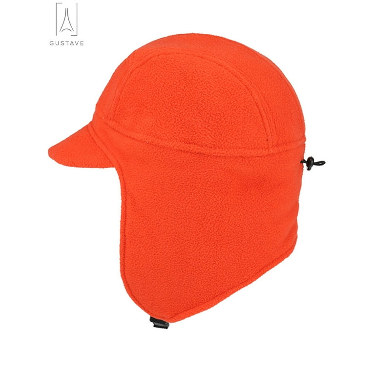 Blaze Orange Cap With Ear Flaps