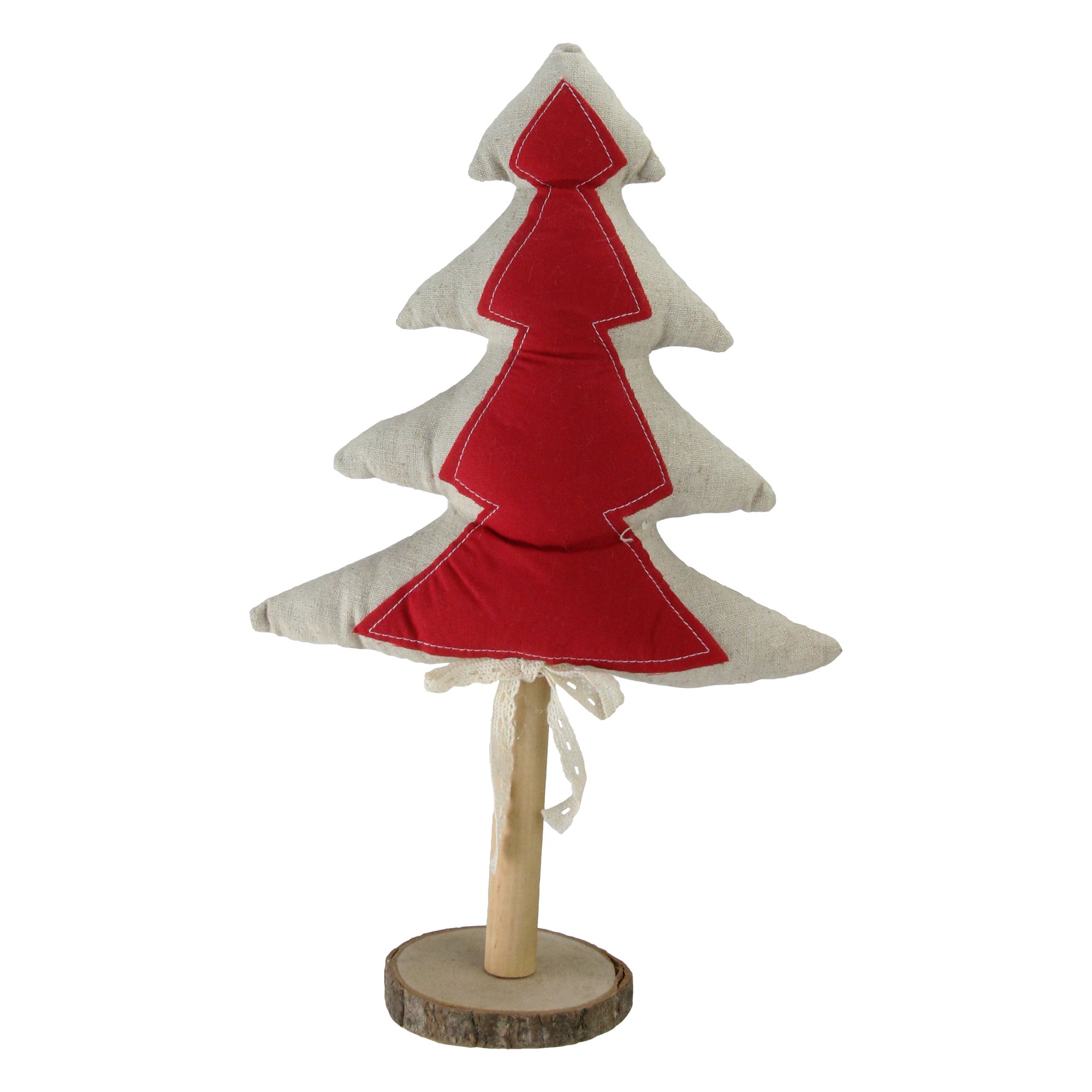 14 Red And Brown Christmas Tree Tabletop Decor Walmart Canada