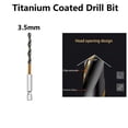 thumbnail image 4 of 60-120Mm Hss Drill Bit Coated 1 4 Hex Shank For Cordless Screwdrivers Standard Drill Chuck For Wood Plastic Drilling 3.5Mm Fangkenuo, 4 of 5