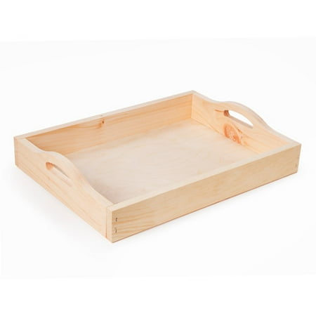 Walnut Hollow Wooden Pine Serving Tray: 11 x 15 inches