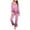 Hot Pink, variant on ZHUGeLI Womens 2 Pack Pajama Set Long Sleeve Pajamas Top and Pants V Neck Pjs Set Soft Loungewear with Pockets