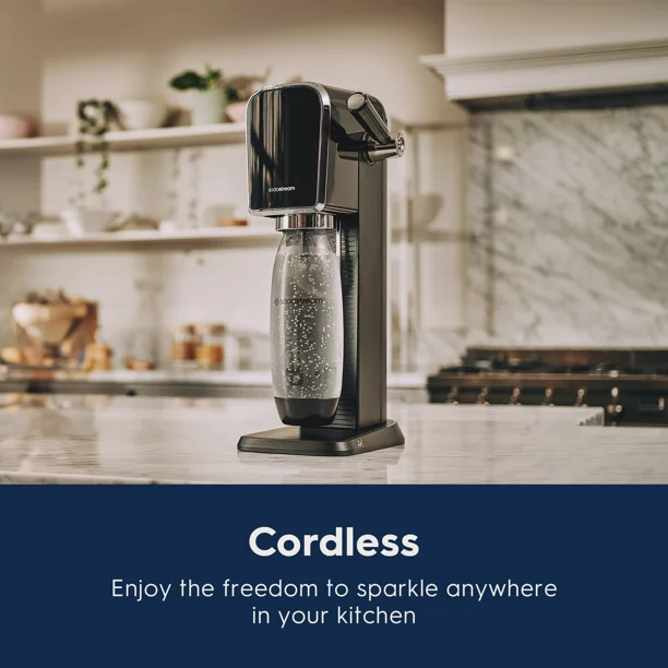 Sodastream Art (Black) Sparkling Water Maker with CO2 and