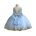 thumbnail image 4 of GYRATEDREAM Toddler Baby Girls Tulle Princess Dress Kids Embroidered V-Back with Big Bow Puffy Dresses for Wedding Ball Gown Prom Birthday Party for 3-8 Years, 4 of 8