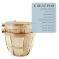 thumbnail image 5 of Cornucopia Brands Round Wooden Baskets (4-Pack, Natural); Wood Fruit Buckets w/ Handle, 4-Quart Capacity; 6.1 Inch Tall by 8 Inch Diameter, 5 of 5