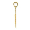 thumbnail image 2 of Finest Gold 14K Yellow & Rhodium with Rose & White Diamond-Cut Corpus Oval Pendant, 2 of 4