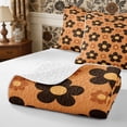 thumbnail image 4 of Manfei Vintage Floral Blossom Twin Quilt Set 2 Pieces,Groovy Flowers Twin Coverlet Set,1 Bedspread and 1 Pillowcase, 4 of 7