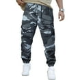 thumbnail image 2 of Men's Summer Lightweight Camouflage Outdoor Pants with Loose Fit, Multi-Pocket Design for Hiking, Mountaineering, and Casual Adventures (Breathable & Quick-Dry),Gray 2XL, 2 of 4