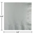 thumbnail image 2 of Party Central 2-Ply Disposable Luncheon Napkins - 6.5" - Shimmering Silver - Club Pack of 600, 2 of 2
