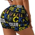 thumbnail image 2 of Kdxio Rock Your Socks Print Workout Shorts for Women Seamless Soft Smooth Gym Yoga Scrunch Active Shorts, 2 of 5