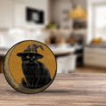 thumbnail image 5 of Retro Halloween Round Tin Sign Vintage Witch Metal Poster Nostalgic Funny Pumpkin Fall Door Decor Decorations for Home Wall Art Rustic Porch Kitchen Bar Toilet Shop Bedroom Office 8 * 8inch, 5 of 6