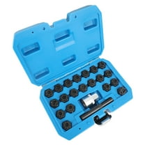 22pcs Universal Wheel Locking Key Socket Wheel Rim Lug Nut Master Removal Tool For Home Car Maintenance