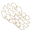 thumbnail image 1 of EXHUMKY 4Ud Soporte Metálico Dorado Para Planta Monstruera Con De Hoja Monstera Y Clips Para, 1 of 7
