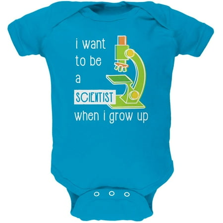 

When I Grow Up Scientist Soft Baby One Piece Turquoise 12-18 M