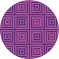 thumbnail image 1 of Ahgly Company Machine Washable Indoor Square Transitional Purple Amethyst Purple Area Rugs, 3' Square, 1 of 7