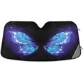 thumbnail image 1 of Glowing Purple Butterfly Wing Car Windshield Sun Shade Blocks UV Rays Sun Visor Protector Foldable Sun Shield, 1 of 6