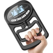 Grip Strength Tester,Hand Grip Dynamometer with Adjustable Resistance 0.2-396 Lbs (0.1-180kg), USB Rechargeable Bright LCD Screen Grip Dynamometer for Muscle Building & Sport