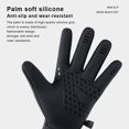 thumbnail image 4 of Sonducket 1 par de guantes de ciclismo para hombres y mujeres, manopla térmica impermeable para exteriores, manopla con cremallera, Protector calentador guantes y mitones Azul oscuro L Sonducket AP013273-06, 4 of 6