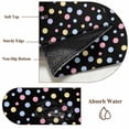 thumbnail image 2 of Colorful Polka Dot Bathroom Rug Washable 2x3 Entryway Rug Non Slip Modern Minimalist Geometric Black Front Door Mat Low Pile Indoor Doormat Throw Floor Carpet for Kitchen Bedroom Entrance, 2 of 8