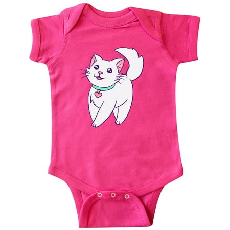 

Inktastic Cute White Kitty Cat Gift Baby Boy or Baby Girl Bodysuit