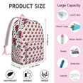 thumbnail image 2 of Ladybug Print Backpack – Cute Cartoon Ladybird Pattern Bookbag with Polka Dots for Garden and Nature Lovers, 2 of 4