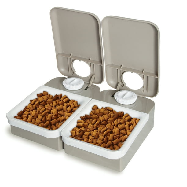 PetSafe Automatic 2 Meal Portion Control Pet Feeder Holds Up to 3