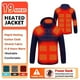 thumbnail image 1 of Chaqueta calefactora USB para hombre, abrigo de moto, esquí, Camping, invierno, 21 áreas, 1 of 4