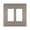 Nickel, variant on Legrand 2 Gang Screwless Wall Plate White
