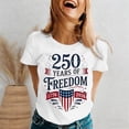 thumbnail image 3 of MuXiKeJi Clothes Women's America 250 Printed Casual T-Shirt United States 250Th Anniversary Patriotic Tee, 3 of 4