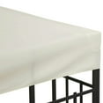 thumbnail image 4 of Spaco 10' x 10' Shade Replacement Canopy, 2 Tier Top UV Cover Pavilion Canopy for Outdoor as Garden, Patio, Cream White, 4 of 16