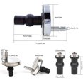 thumbnail image 2 of Kit De Bisagra De Asiento De Inodoro Con Tornillos Y Bisagras Bisagra De Asiento De Inodoro Bisagra De Asiento De Inodoro De Acero Kit De Accesorios De Tornillos (6 Cm),11 Feliz Sencillez, 2 of 5