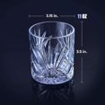 thumbnail image 4 of Nuevo producto, Juego de 2 vasos de whisky, vasos de whisky de cristal de 10 oz, vasos de cóctel 100 % sin plomo Vasos con posavasos y lujo, 4 of 5