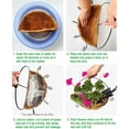 thumbnail image 4 of Xiao Hua 2-piece coconut fiber replacement semi-circular coconut shell liner, suitable for hanging plant baskets, garden flower and vegetable potted pot liners, 15.94 * 8.27 inches, 4 of 4