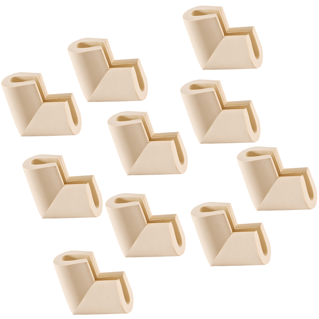 Glass Table Corner Bumpers, Corner Guards Keep Baby from Sharp Injuries Beige