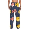 thumbnail image 3 of Bingfone Cute Puffer Fish Mens All Over Print Sleep Pajama Pants-Large, 3 of 9