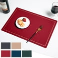 thumbnail image 1 of Fiudx Camino de Mesa de Cuero, Manteles Individuales de Doble Cara con Aislamiento Térmico, Elegante Estilo Escandinavo, Material Suave y Duradero, Sin Adhesivo, Fácil de Guardar, para Comedor, 43 X, 1 of 7