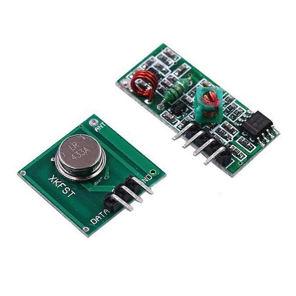 1 Set 433MHZ Ultra Module Wireless Transmitter Module Burglar Alarm Transmitter Receiver Portable Frequency Module