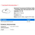 thumbnail image 2 of Automatic Transmission Kickdown Cable - Compatible with 1992 Chevy K1500 Suburban 5.7L V8, 2 of 2