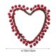 thumbnail image 3 of Uuiauoio Valentine Candle Rings Wreaths Red Heart and Berry Candle Holder Rings Red Pip Berry Candle Rings Mini Wreaths for Valentine's Day Wedding Windows Table Centerpieces, 3 of 6