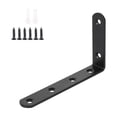 thumbnail image 1 of Liquidation! Plertrvy-4.9x3x0.8 Po Équerre d'Angle Droit en L-Équerre d'Étagère Robuste Équerre d'Angle Support d'Étagère Suspension Murale Équerre d'Angle Droit en L-Noir, 1 of 7