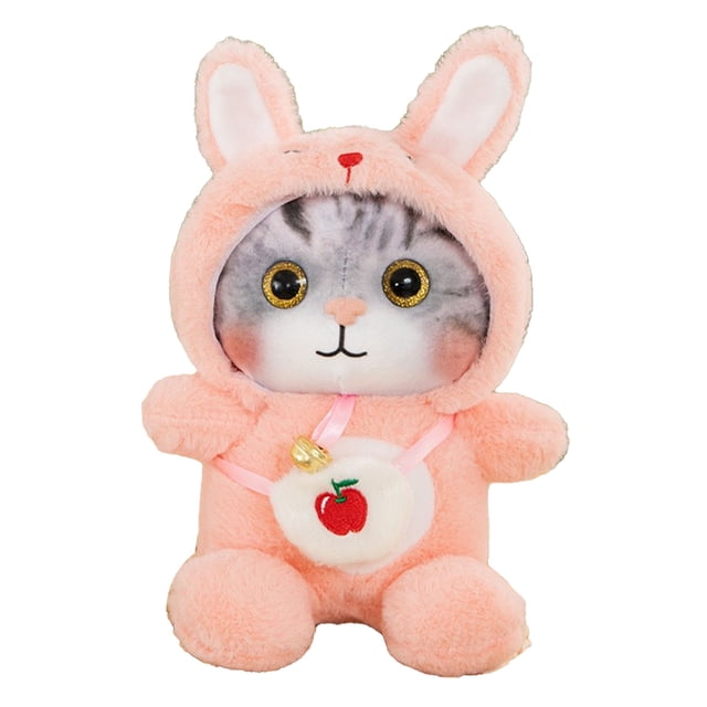 Peluche de Chat Douce, Poupée de Peluche de Chat Coloré Belle Portable pour la Maison