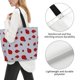thumbnail image 3 of Balery Ladybug Bolsa Tote Estilo Estético con Cremalleras, Bolsa de Hombro, Bolsa de Compras Grande y Plegable, 3 of 8
