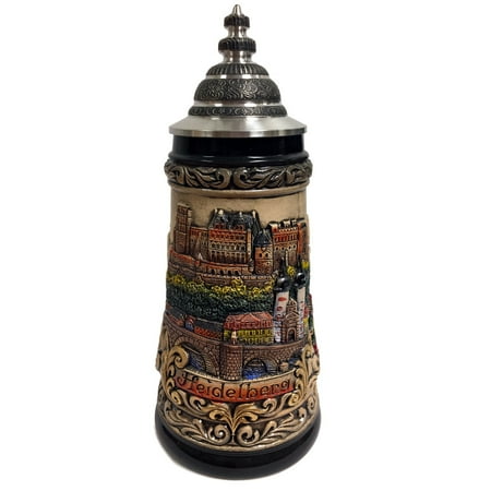 

City of Heidelberg Panorama Gift Boxed LE Stoneware German Beer Stein .5 L