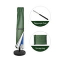 thumbnail image 3 of Neween Patio Umbrella Cover 420D Oxford Fabric Patio Market Umbrella Covers Waterproof with Zip for 7'-12' Offset Umbrella Garden Outdoor Umbrella (Green), 3 of 11