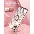 thumbnail image 5 of i-Blason Cosmo Snap Designed for iPhone 12 Pro Max Case 6.7 Inch (2020 Release), Slim with Built-in 360° Rotatable Ring Holder Kickstand Supports Car Mount (Marble), 5 of 7