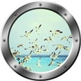 thumbnail image 3 of VWAQ Seagulls Wall Decal Flock Of Seagull Wall Stickers Porthole Peel And Stick VWAQ-SP37 (14" Diameter), 3 of 3