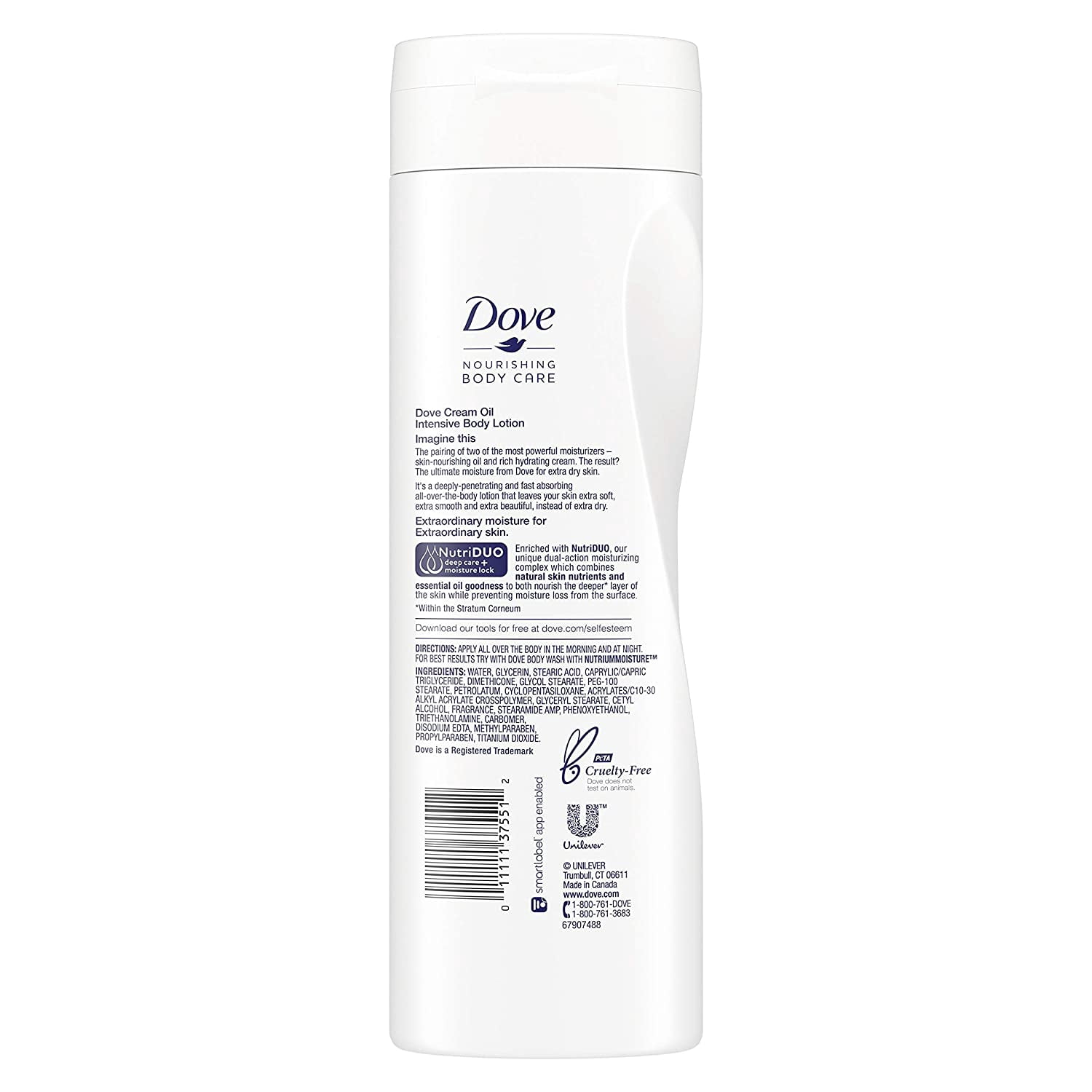 Dove Cream Oil Intensive Body Lotion 13.50 oz (Pack of 3)