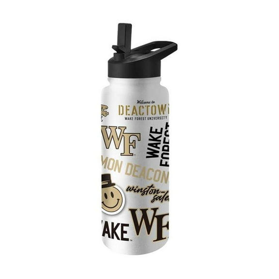 Logo Brands 236-S34QB-63 Wake Forest 34 oz Native Quencher Bottle